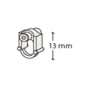 Stahlachsenroller 13 mm (Profil BPI 115)