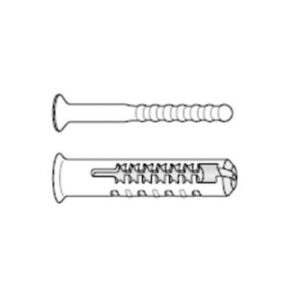 Dübel mit Raster-Stift Kunststoff (Profil UFP 602)