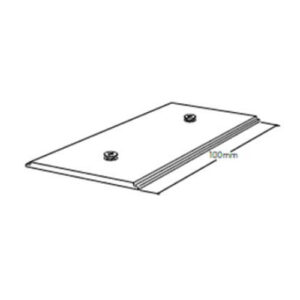 Profilverbinder zu 2-Lauf Vorhangprofile, Aluminium roh (Profil UFP 602)